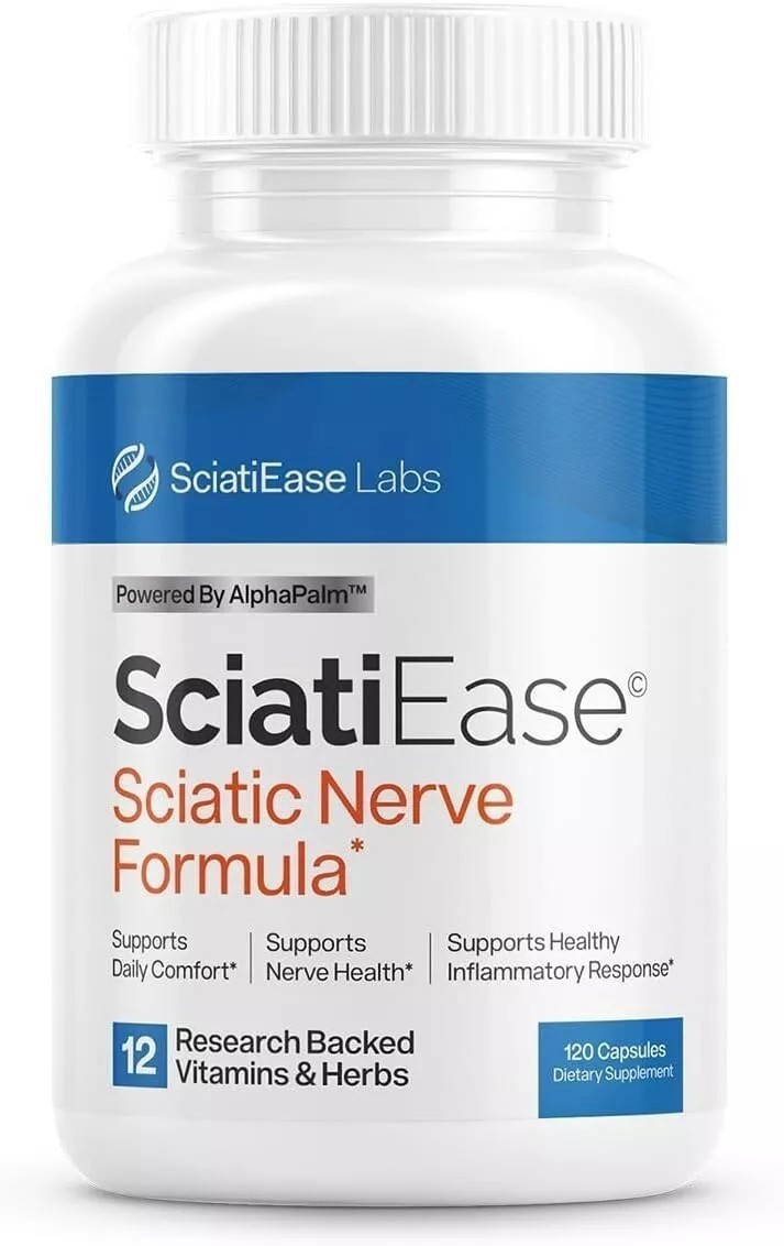 1-3 SciatiEase 120 PACK Labs Sciati Ease Nerve Sciatic Formula Capsules