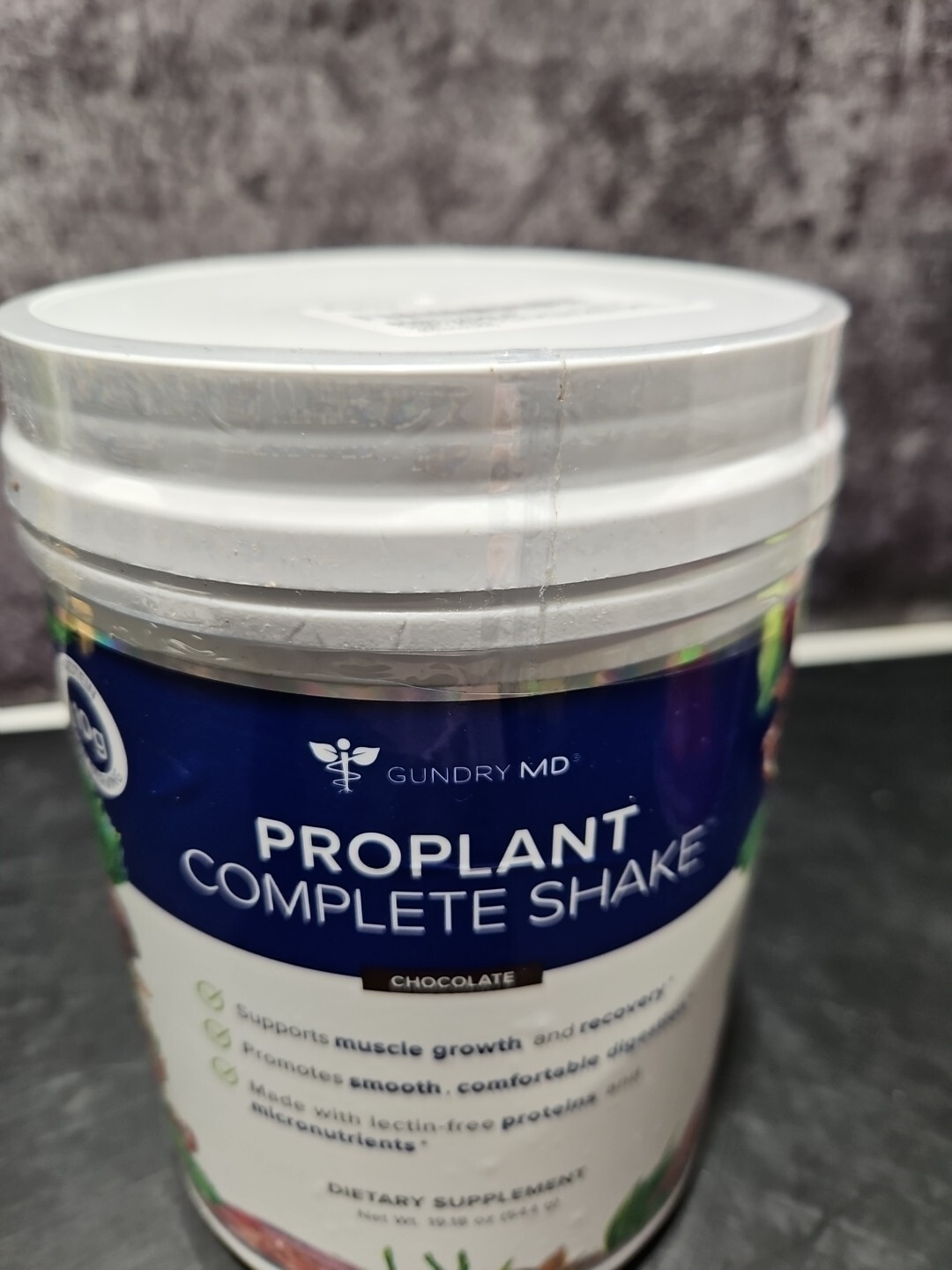 NEW GUNDRY MD PROPLANT COMPLETE SHAKE CHOCOLATE Net 544g 19oz 20servings Sealed