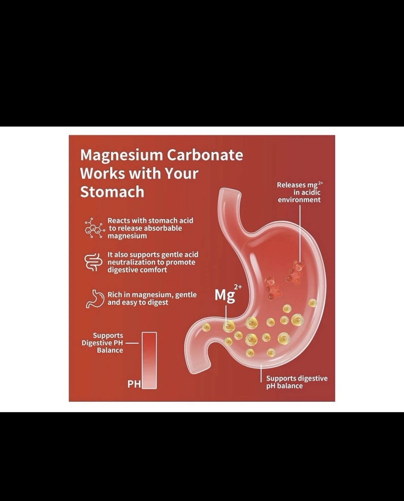Crasye Magnesium Carbonate Gummies 500mg Sugar Free Raspberry 60ct