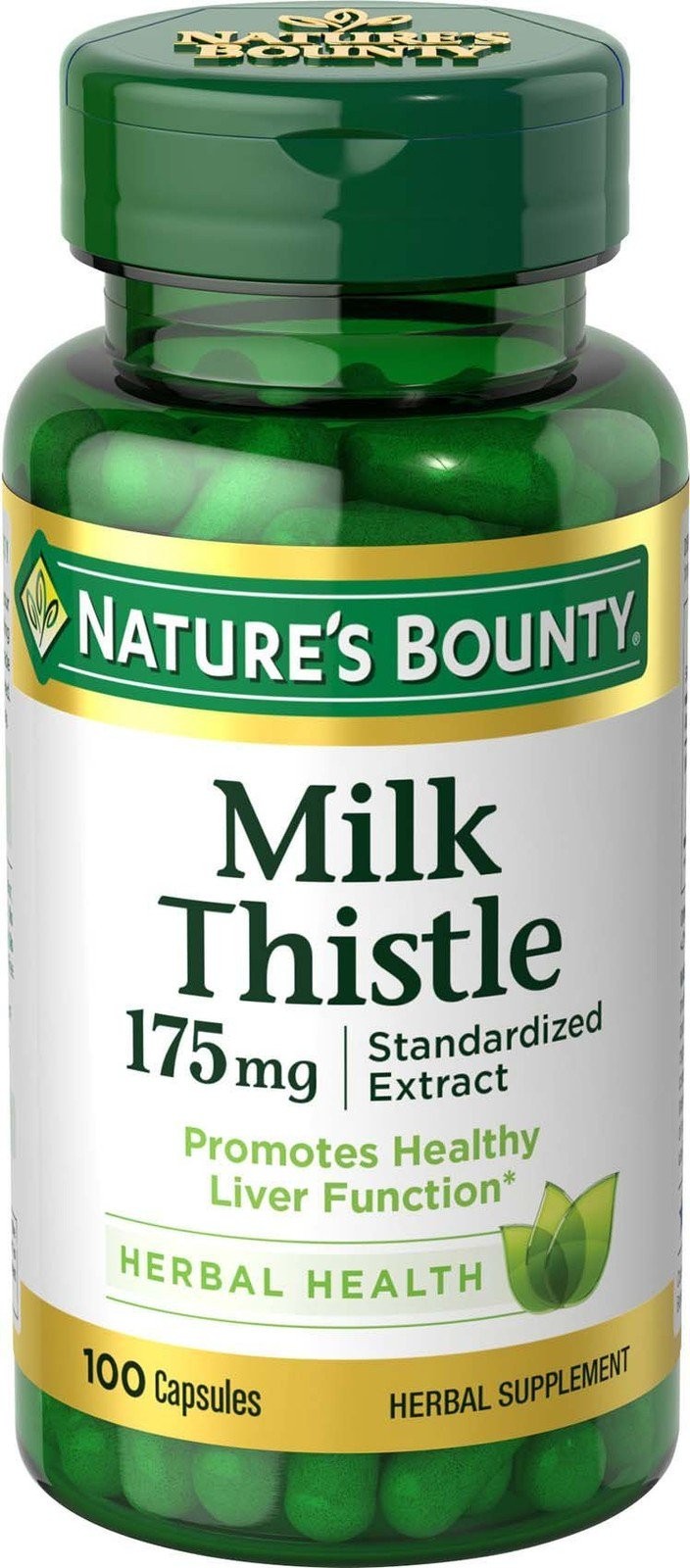 Nature’s Bounty Milk Thistle, Herbal Health Supplement, Supports Liver…