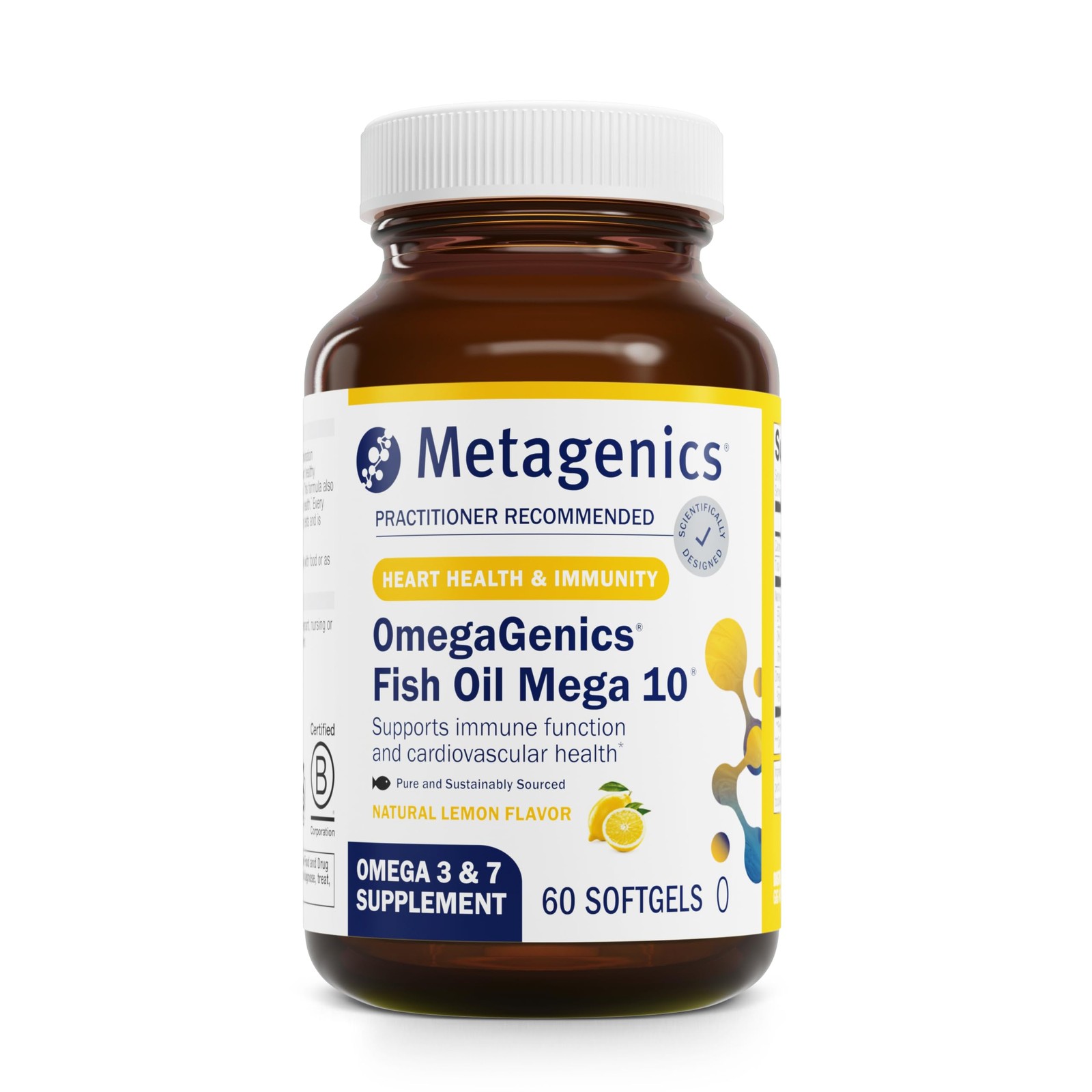 Metagenics Omegagenics Mega 10 Omega Supplement- Omega-7 330 Mg Epa 170 Mg Dha