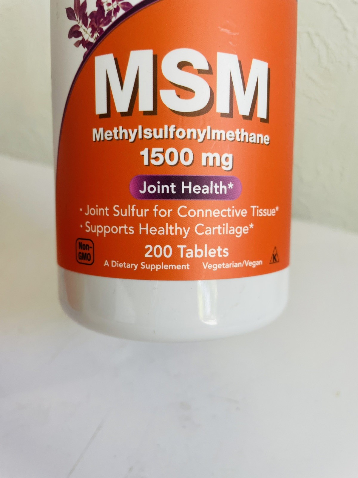 NOW FOODS MSM 1500 mg 200 Tablets
