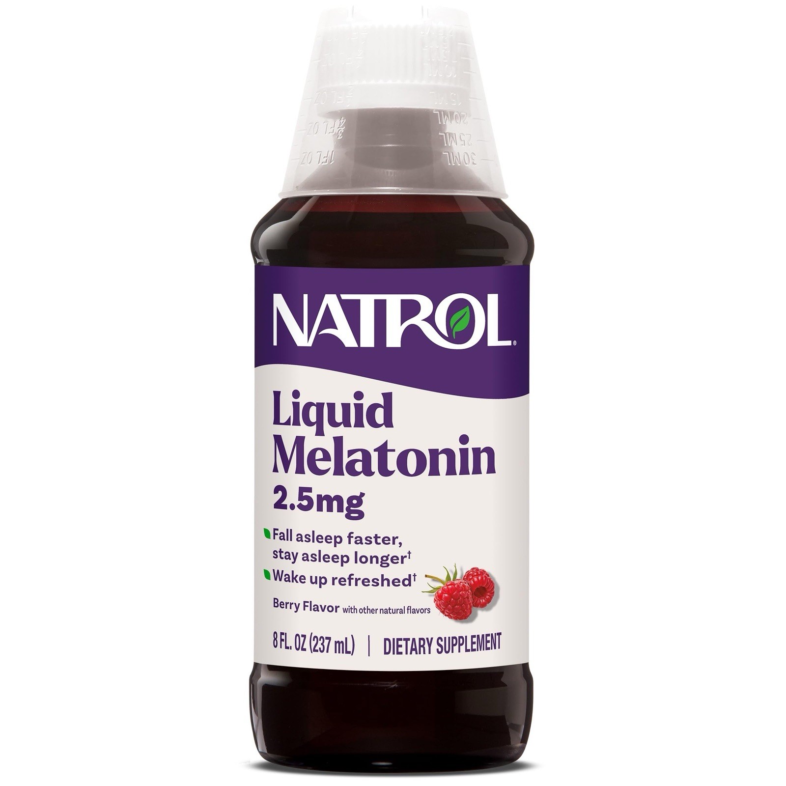 Natrol Liquid Melatonin Sleep (2.5mg) Berry 8 FL OZ EXP 04/2027