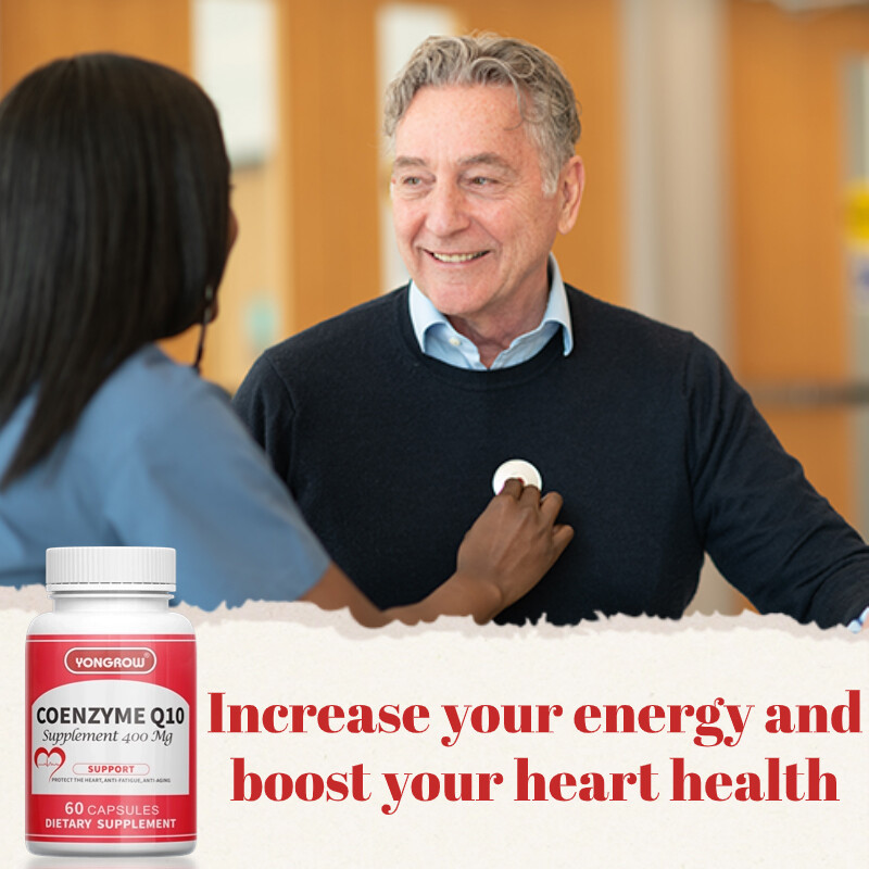 CoQ10 400mg, Coenzyme Q10 60 Capsules, Non-GMO/ Free shipping