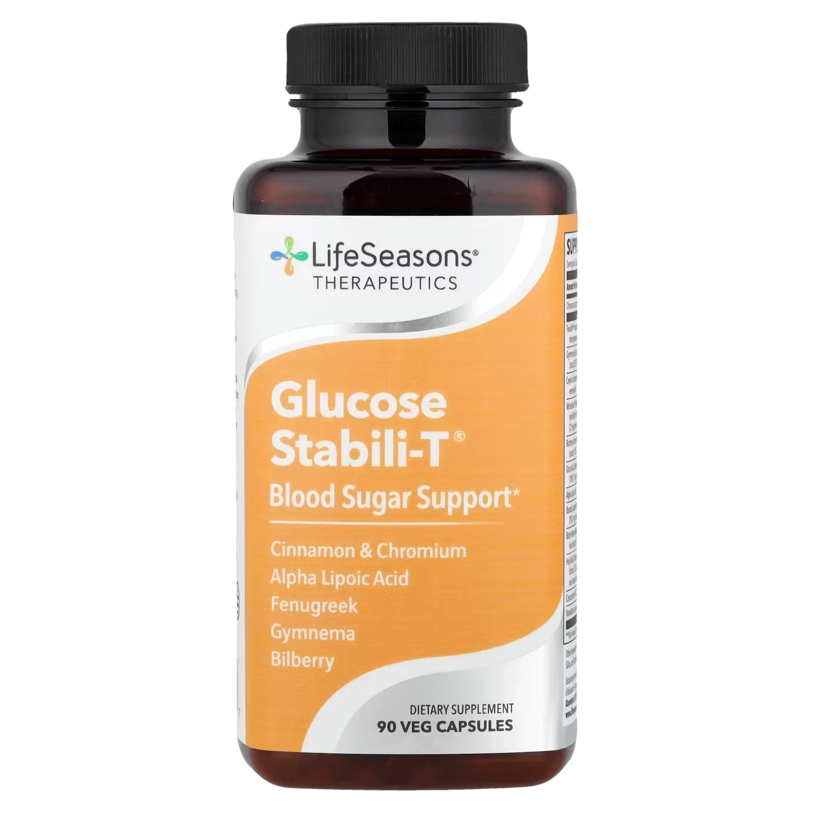 Life Seasons Glucose Stabili-T 90 caps.. Exp.2028 or Better