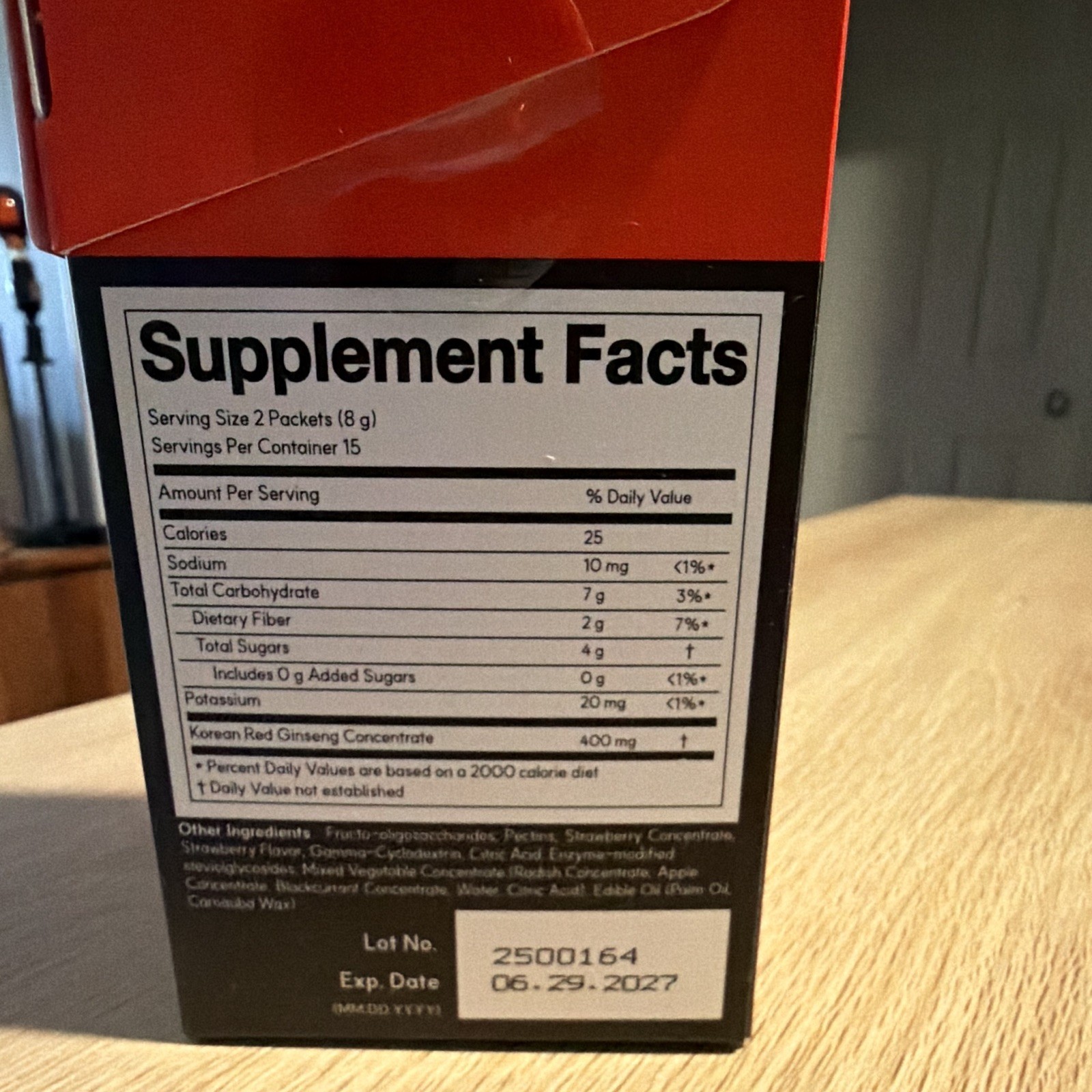 dr.blet BOOST Korean Red Ginseng 400mg Gummies 30ct Strawberry Vegan Exp 06/2027