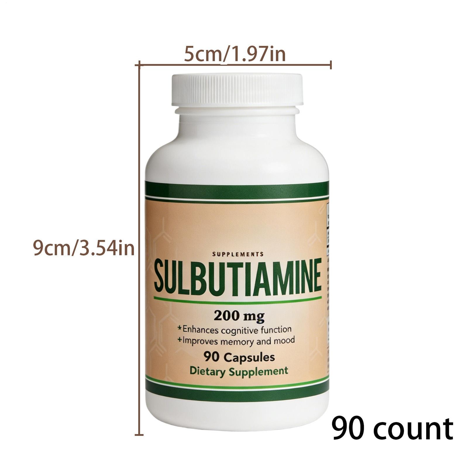 2 X Sulbutiamine, 90 X 200mg Capsules – Memory, Mood, Cognitive Nootropic Supple