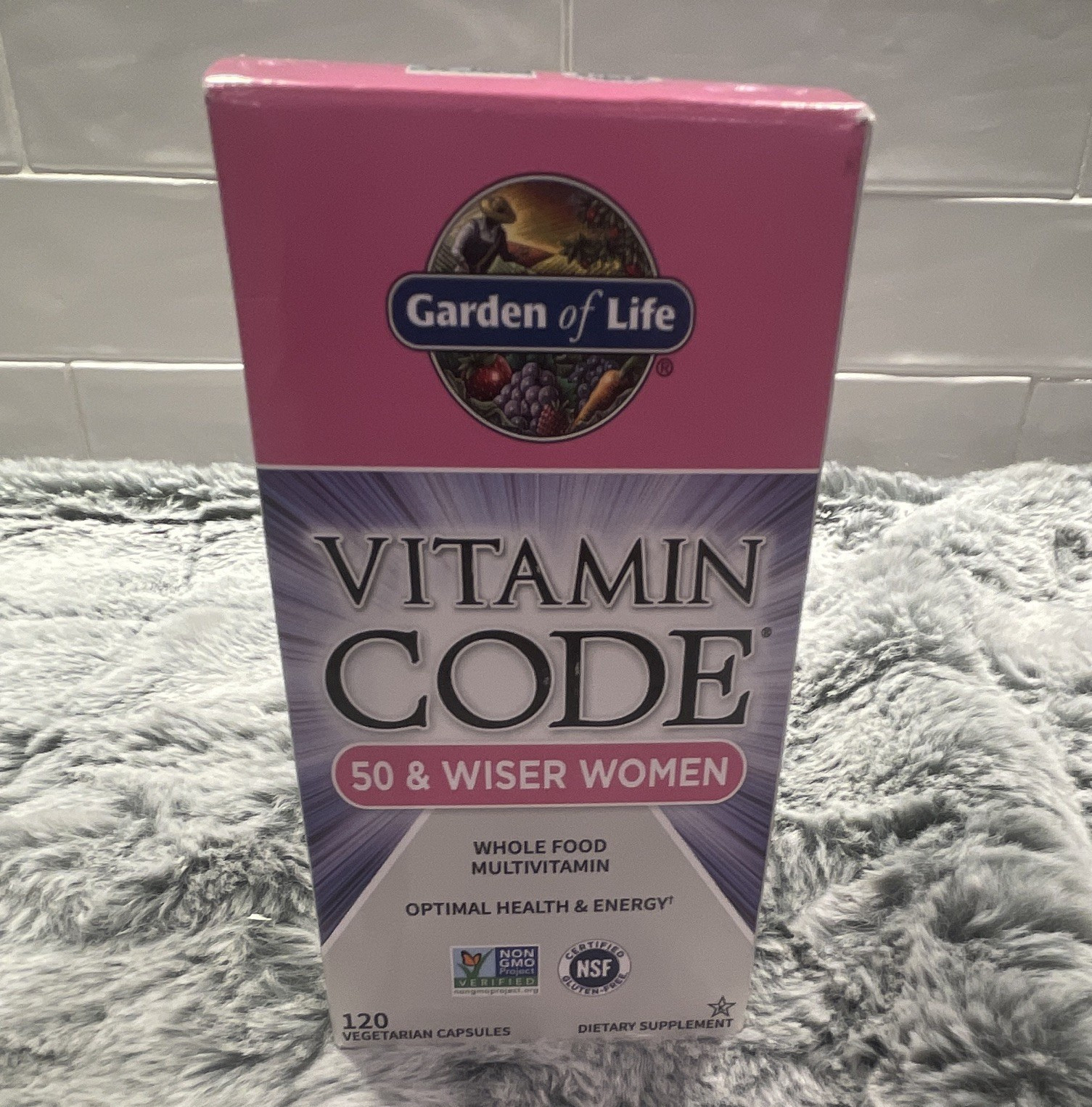 Garden of Life Vitamin Code 50 & Wiser Women Multivitamin 120ct Exp 05/2026