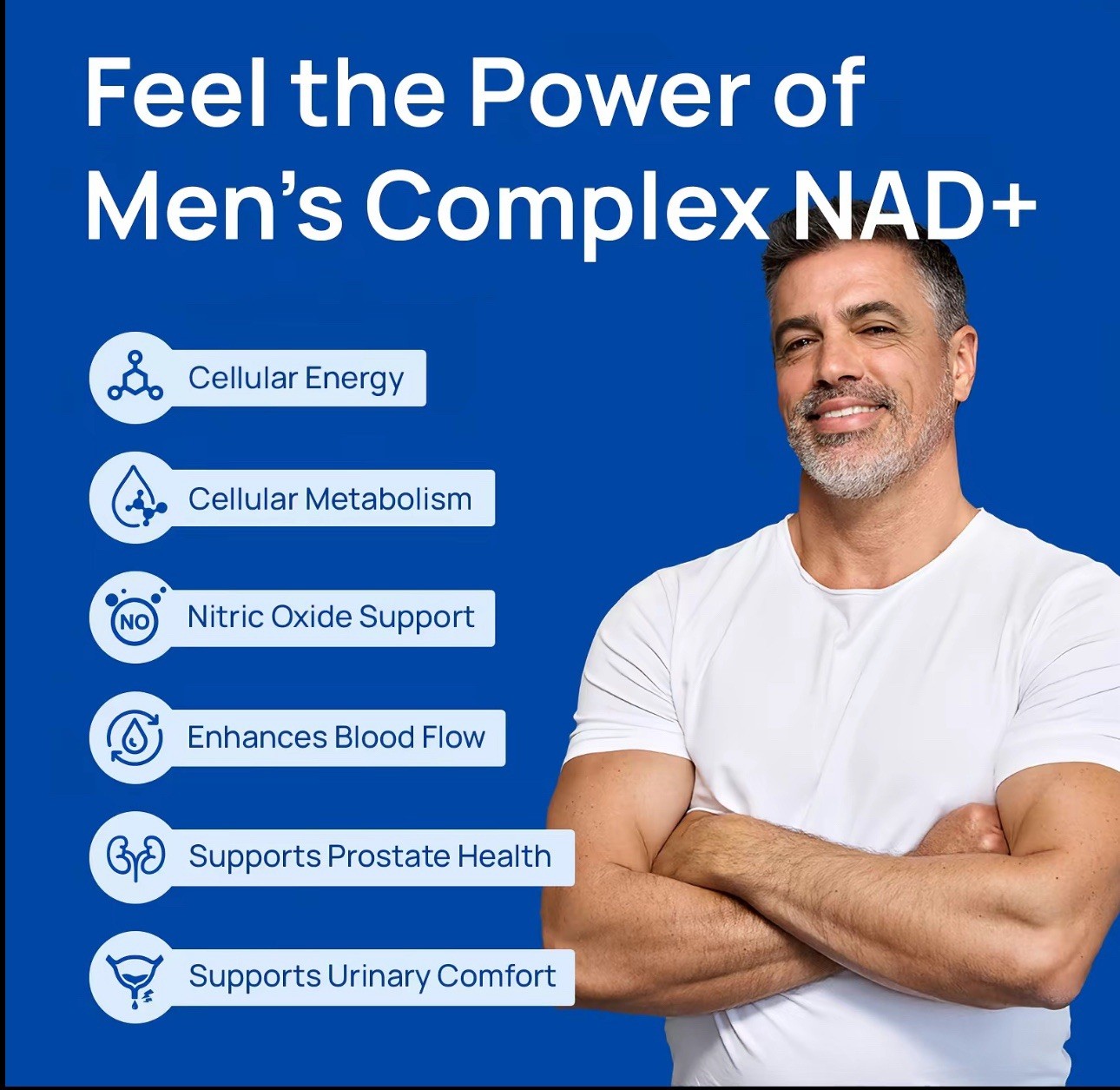 Selerb NAD+ Men’s Complex 60 Capsules Cellular Energy Prostate Health