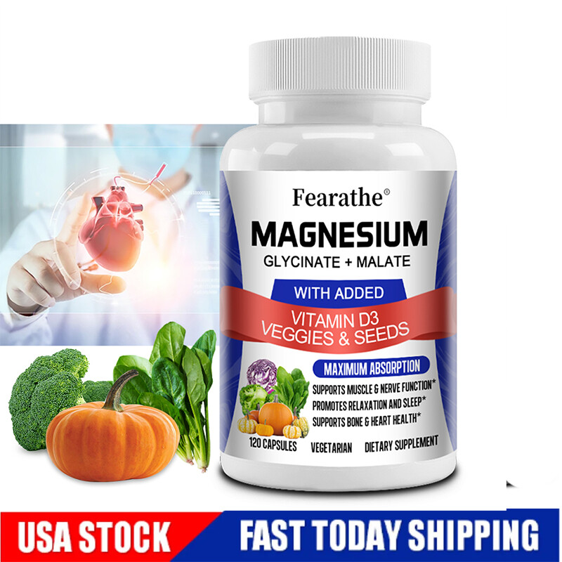 Magnesium Glycine + Malic Acid with Vitamin D3 – Muscle and Bone Health