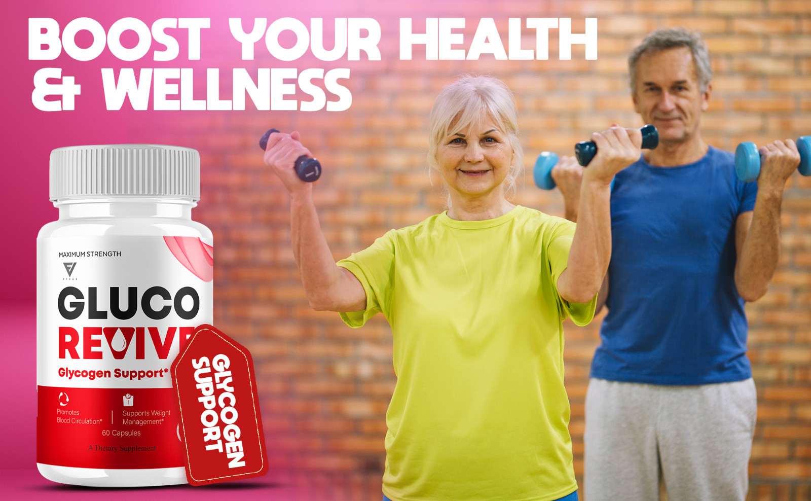 Gluco Revive Blood Support Supplement GlucoRevive Pills (60 Capsules)