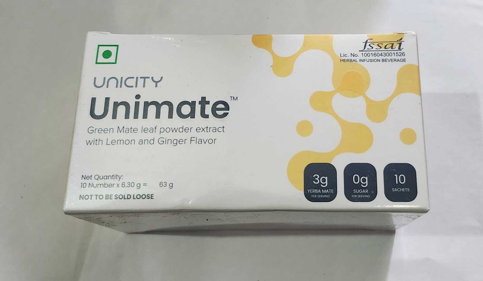 *NEW* Unicity Unimate Yerba Mate Supplement LEMON GINGER 10 Packets – EXP 2024