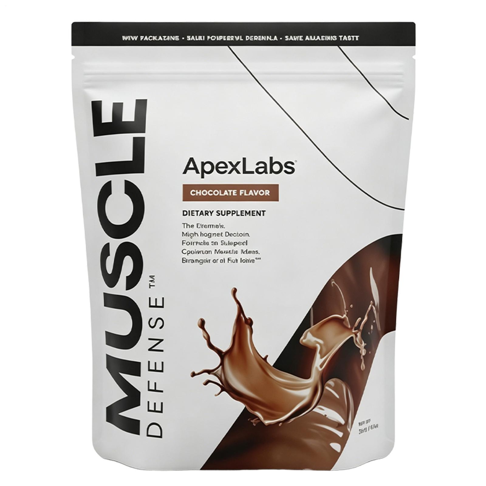 New Apex Labs Muscle Defense Chocolate Flavor- 8.57 OZ – EXP 2027