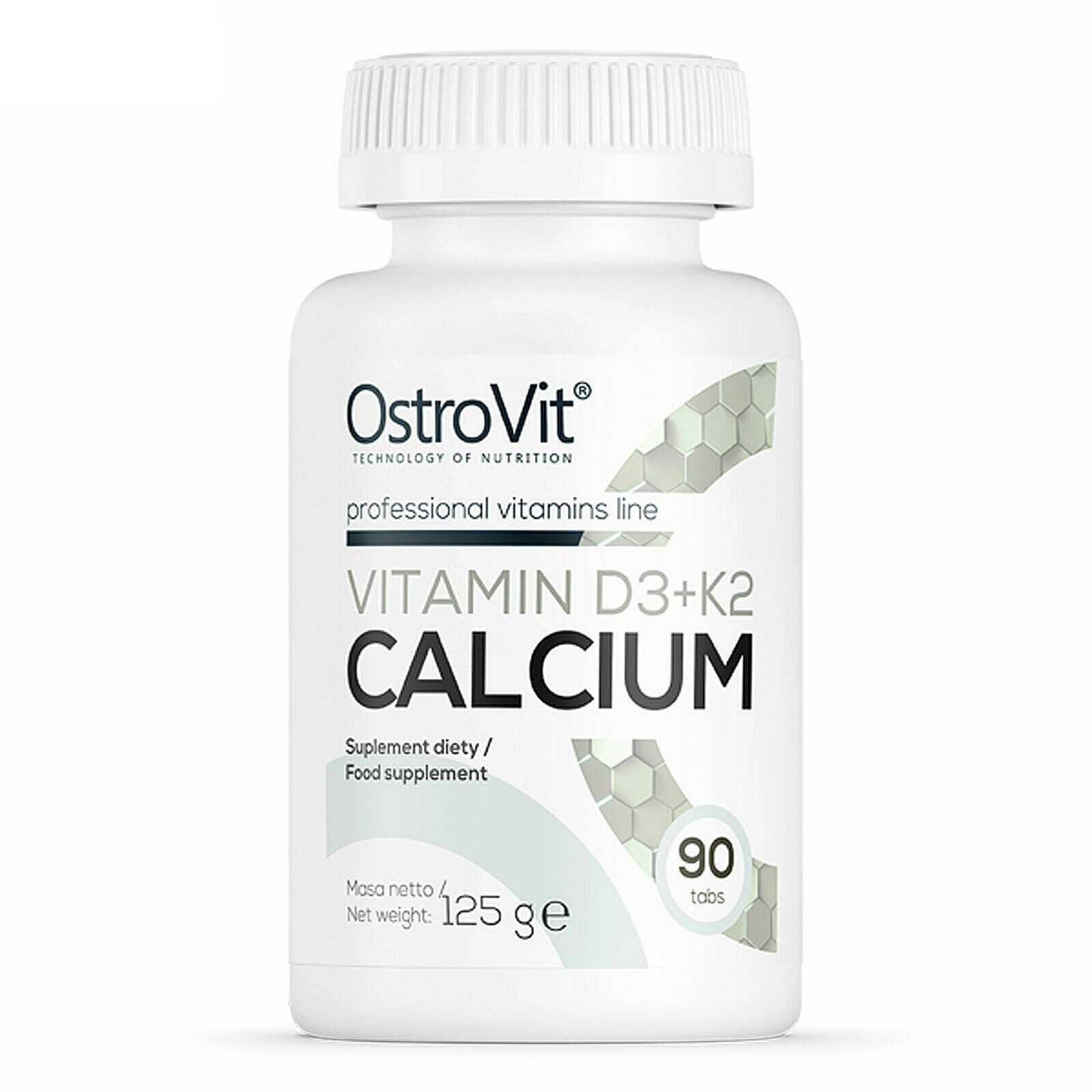 VITAMIN D3 + K2 + CALCIUM – 90-180 Tablets – Supports strong and healthy bones