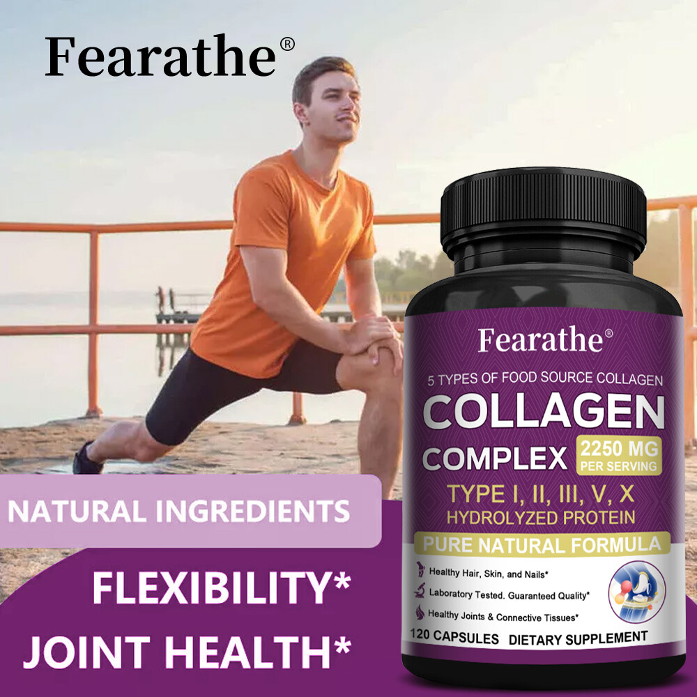 Multi Collagen 2250mg – Type I, II, III, V, X – Healthy Hair, Skin, Nails