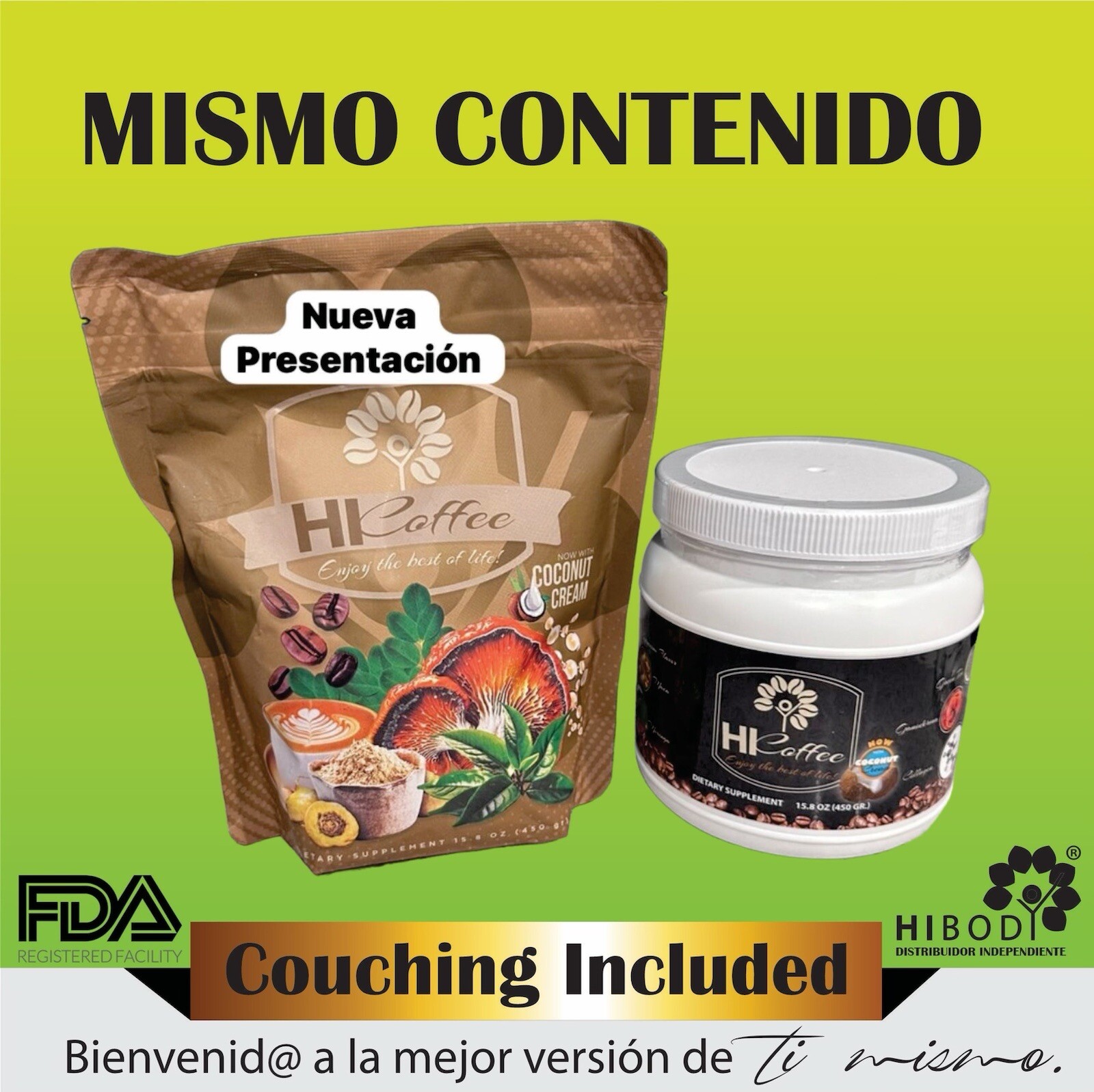 Hibody Hicoffee Coffee With Coconut Cream Dietary Supplement weight management 