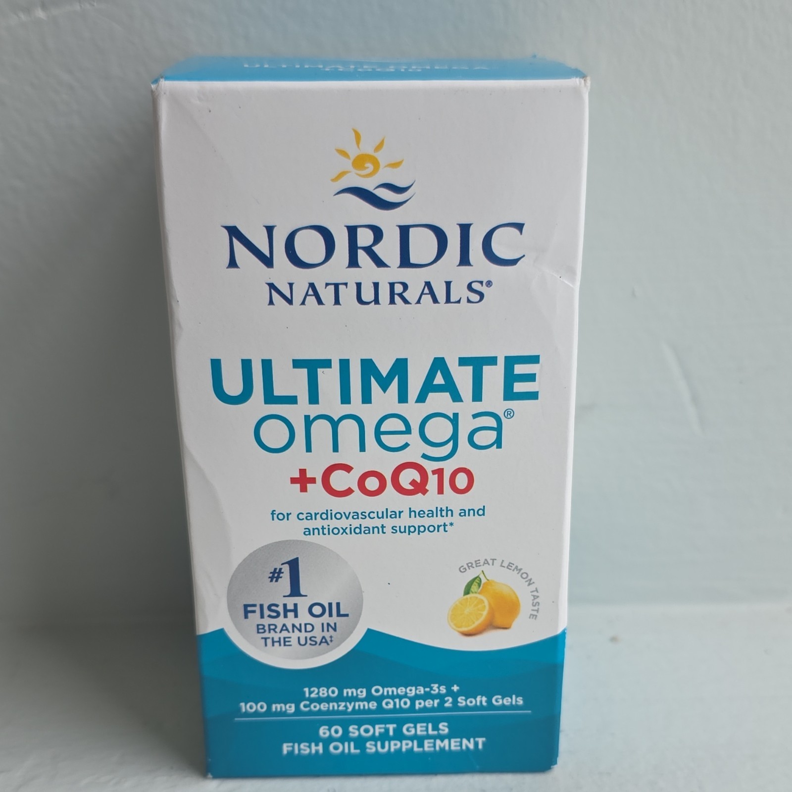 Nordic Naturals Ultimate Omega-3 + CoQ10 60 Softgels Lemon Cardiovascular