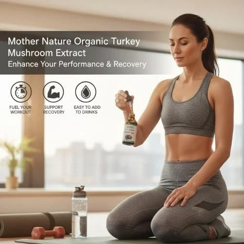 Turkey Tail (Trametes versicolor) Mushroom Extract Liquid Drops 1, 2 & 3 Packs
