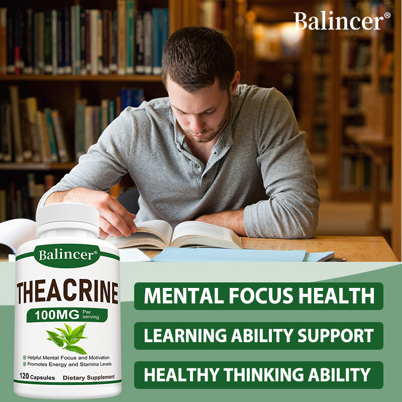 Theacrine Supplement 100g – Helpful Mental Focus and Motivation 30 To 120 Caps