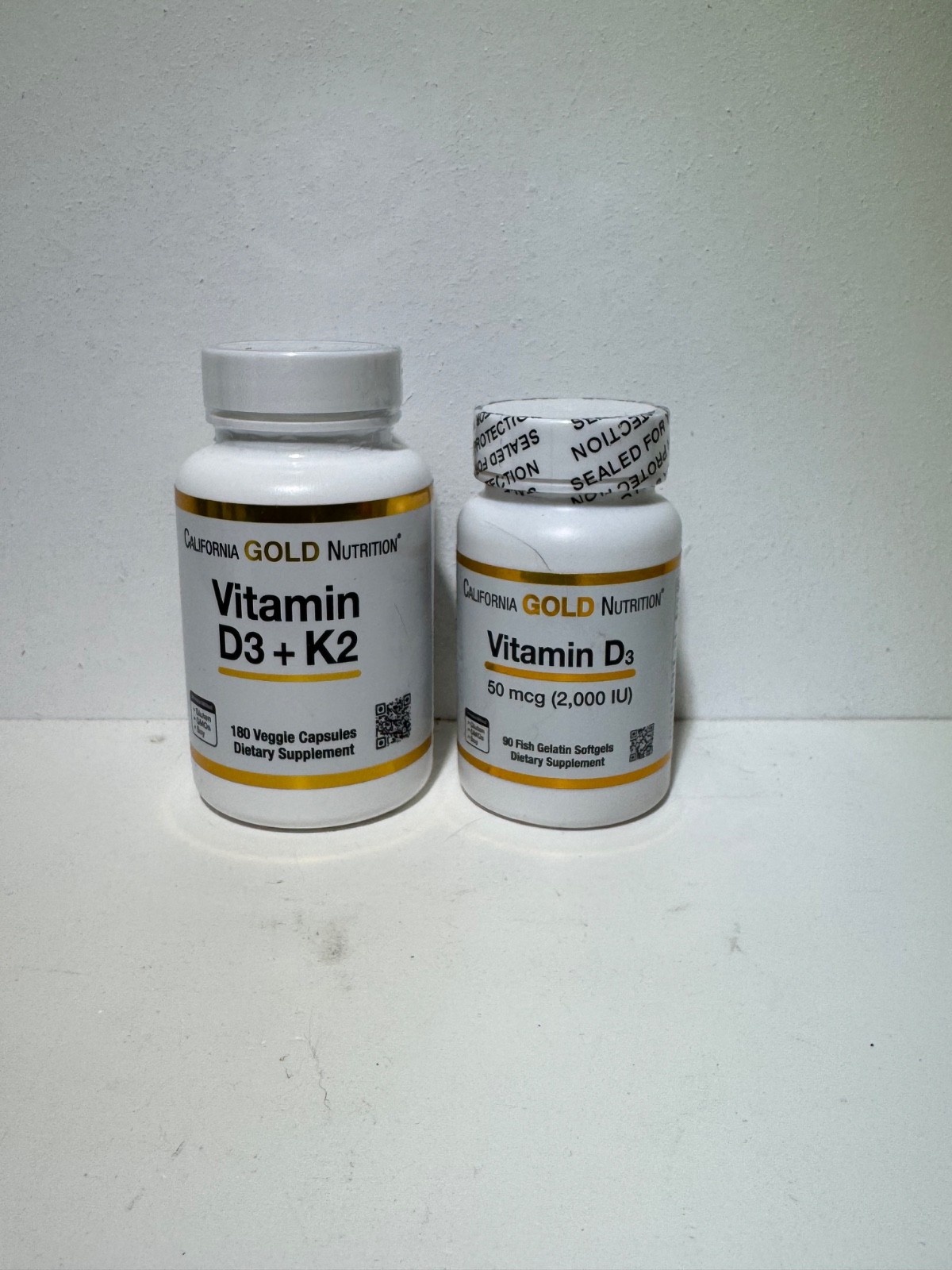 California Gold Nutrition Vitamin D3 + K2 Nutritional Supplement 60 pcs NEW