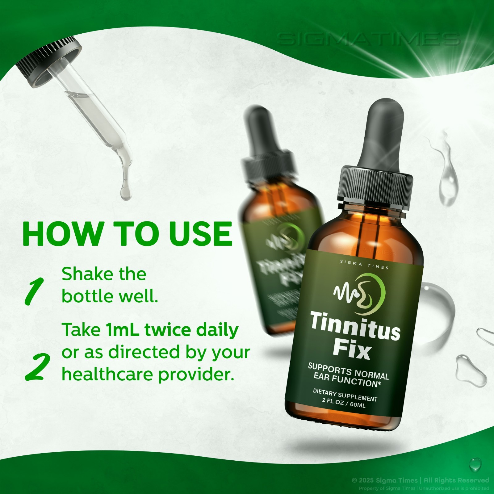 Tinnitus Fix – Premium Liquid Drops for Ear and Hearing Support (30servs.)