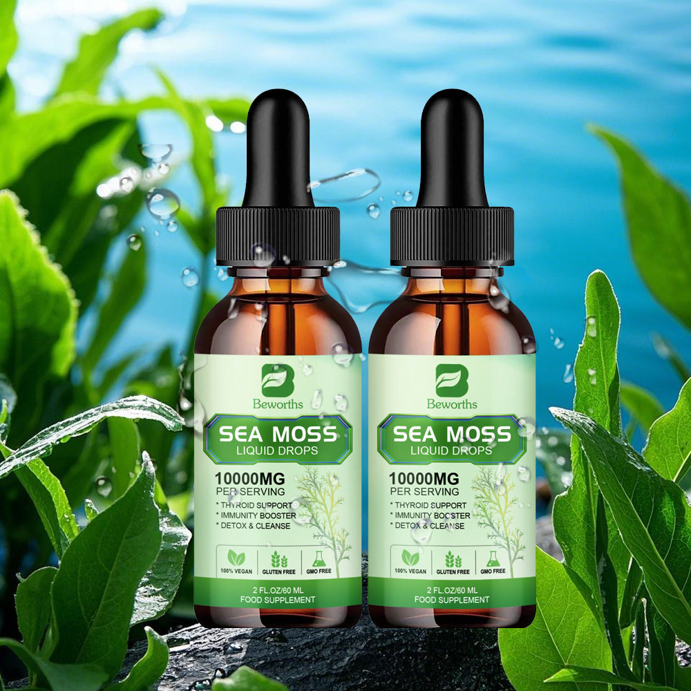 Sea Moss Liquid Drops +Black Elderberry Extract Immune Joint Digestion Support