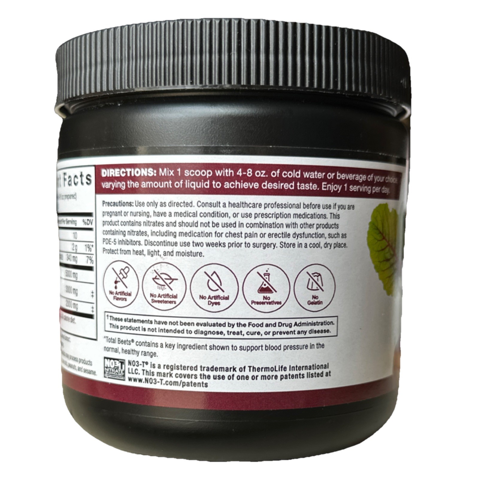 Force Factor Total Beets Circulation Superfood Beetroot Powder Nitric Oxide New