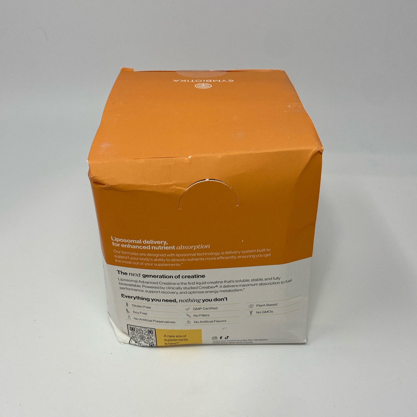 CYMBIOTIKA Liposomal Advanced Creatine 24-Pack, Tangerine Vanilla