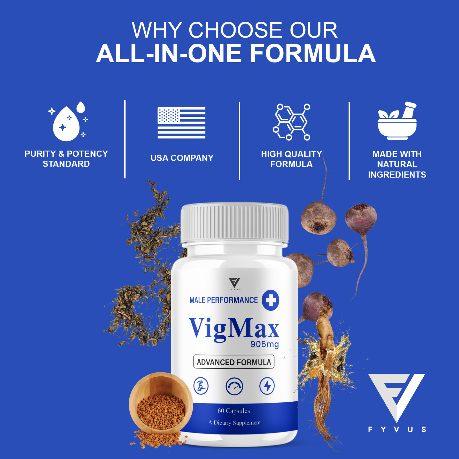 (3 Pack) Vigmax Male Capsules, VigMax Health Support (180 Capsules)