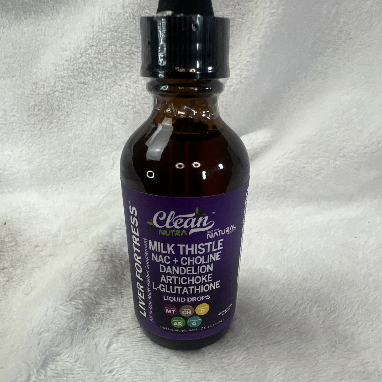 Clean Nutra Multimineral liquid drops milk thistle, nac+choline, dandelion 2oz