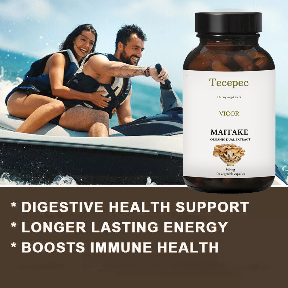 Maitake Mushroom 500mg | Organic Dual Extract | Energy & Immune Support