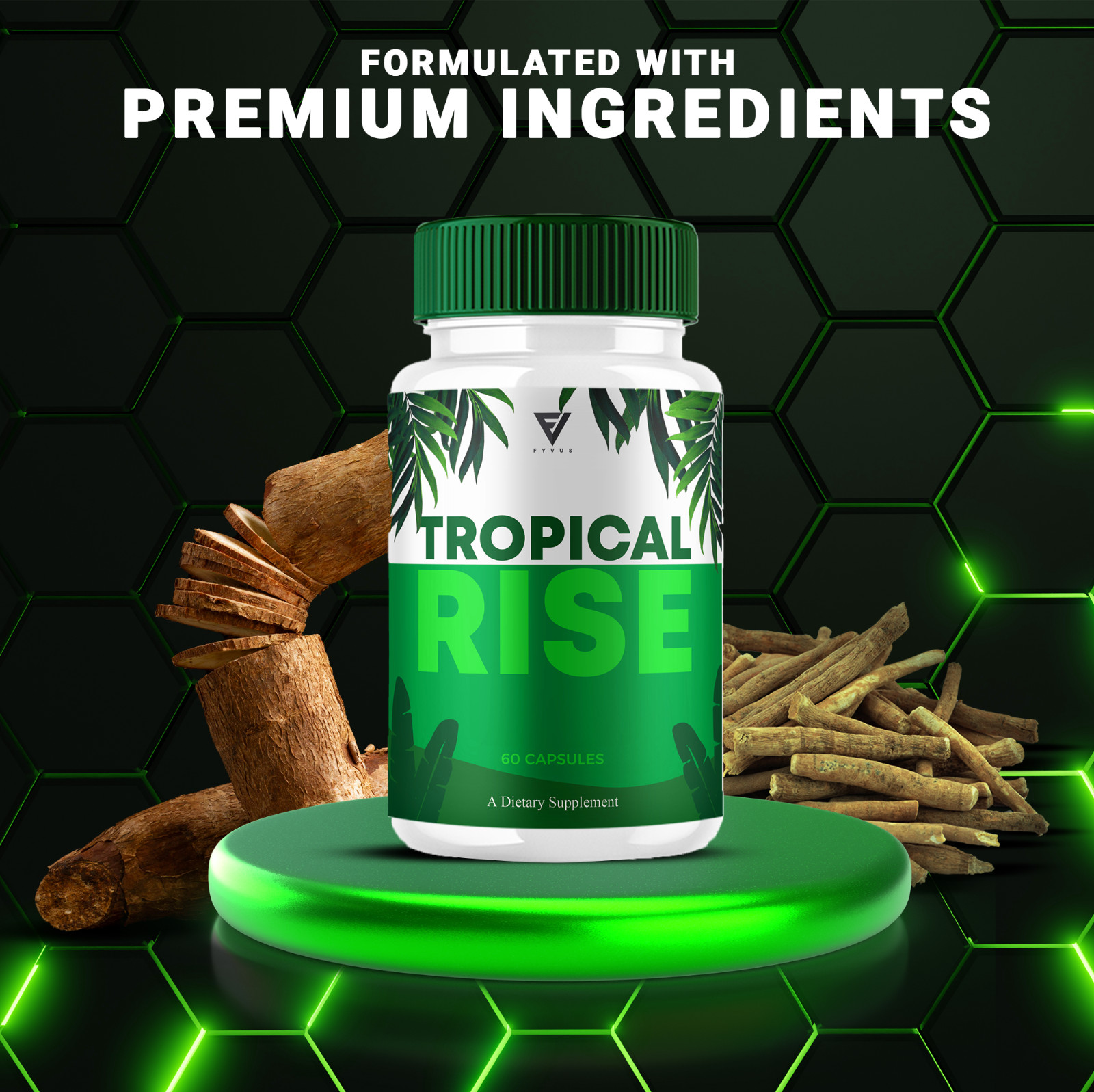 (5 Pack) Tropical Rise Performance Pills, TropicalRise Advanced (300 Capsules)
