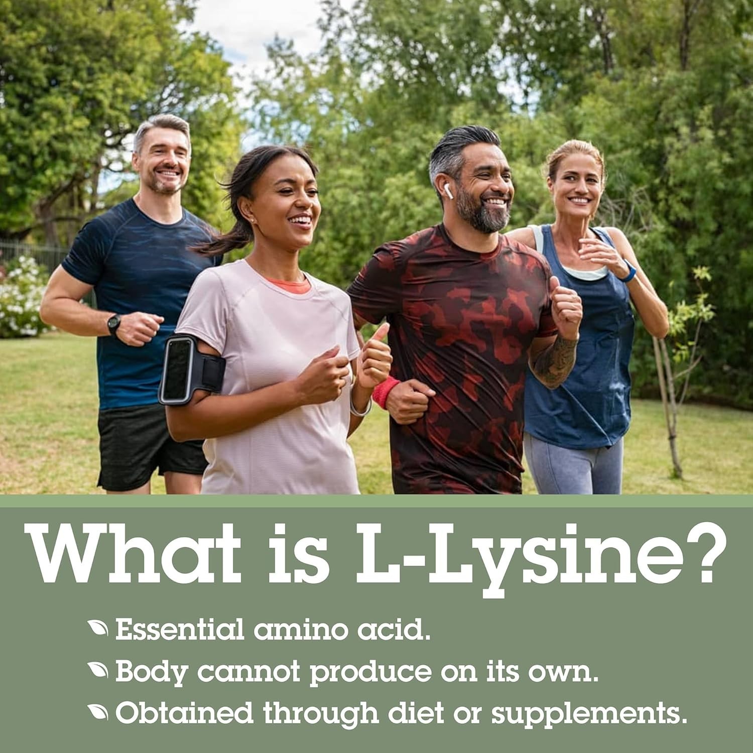L-Lysine 500mg Essential Amino Acid Supplement Bone & Immune Health 100 Tablets