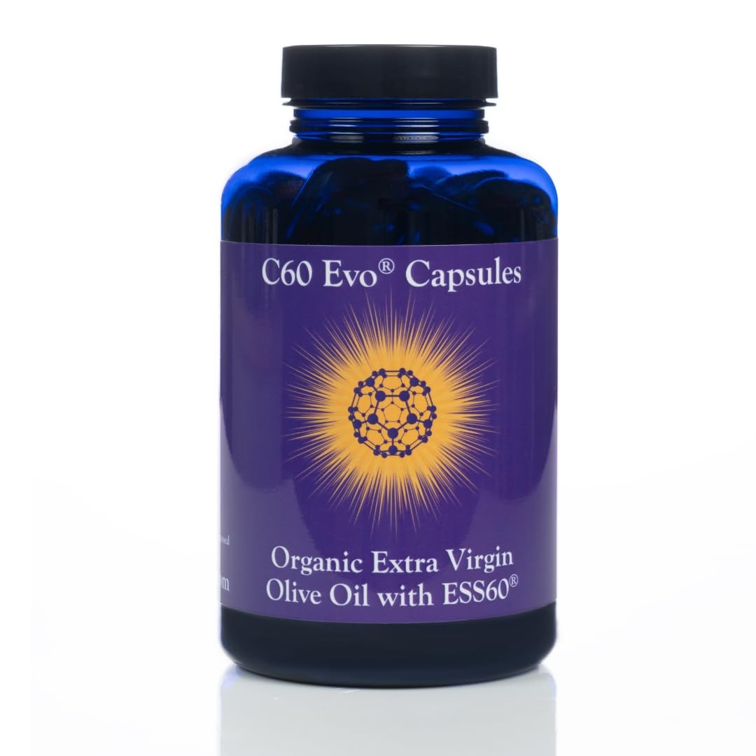 C60 Evo Pure ESS60 Extra Virgin Olive Oil Softgel 180 Count (Pack of 1)