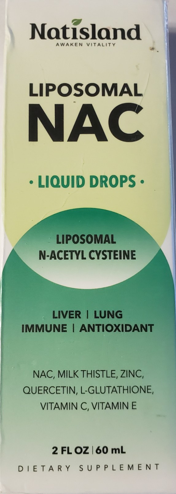 Natisland Liposomal NAC 2 fl oz Liquid Drops Exp 11/2027