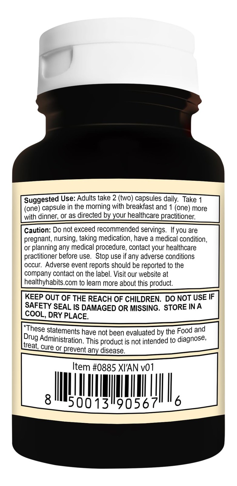 Healthy Habits StrictionD with Thiamin, Zinc, Chromium, 60 Count (Pack of 1)