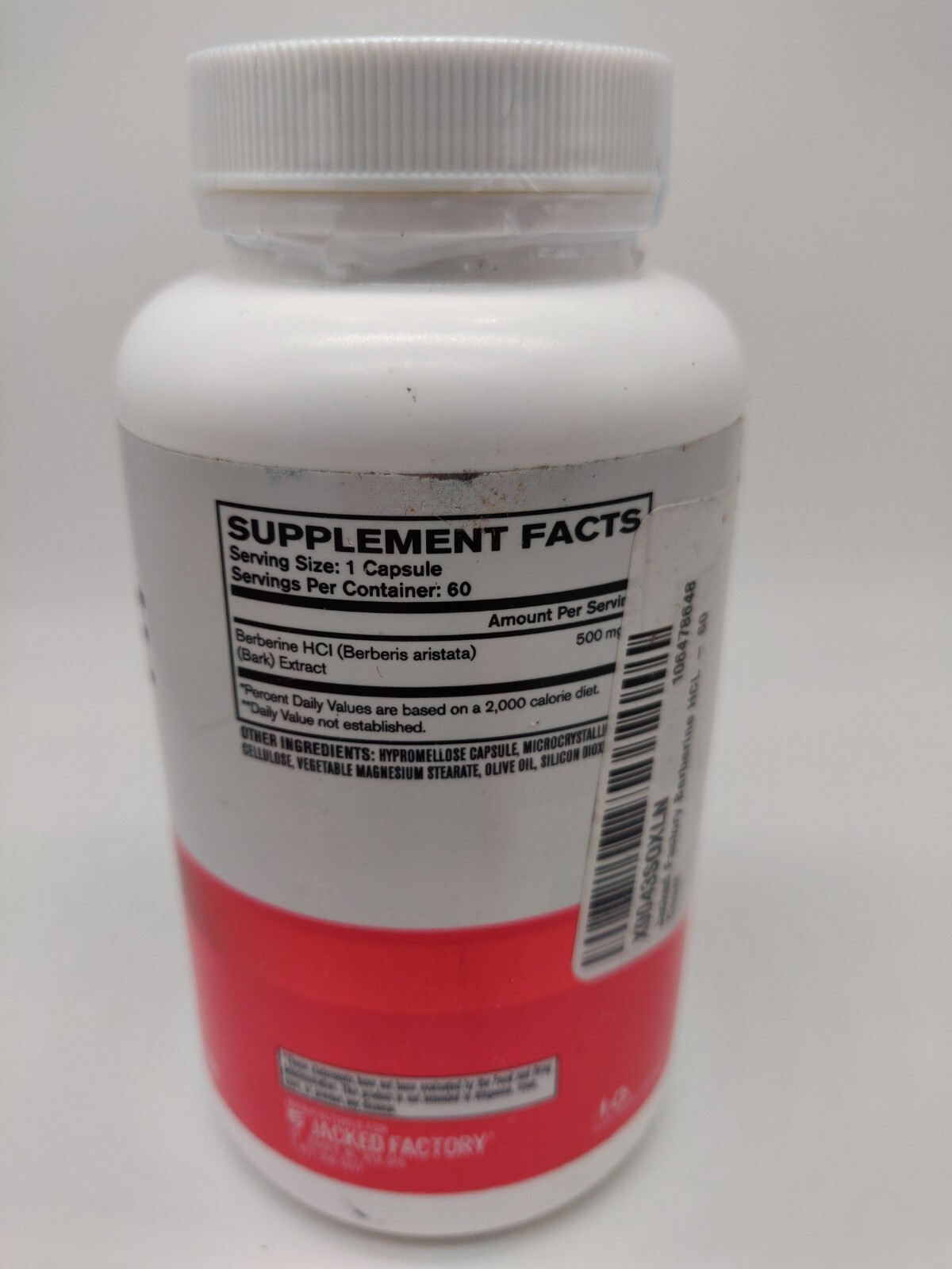 Berberine HCL Extract 500mg 60 Capsules Exp 10/2025