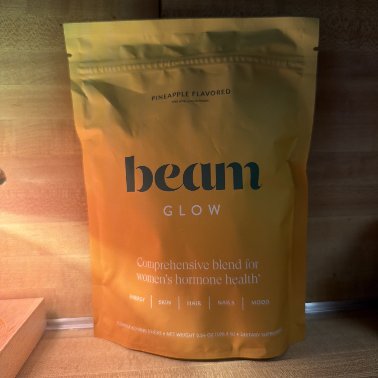 Beam Glow Supplement NEW Flavor Pineapple Powder Drink Mix