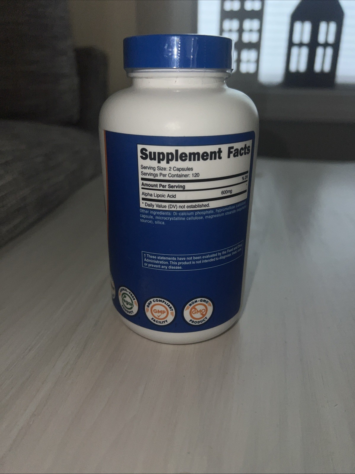 Nutricost Alpha Lipoic Acid – 600mg Per Serving – 240 Capsules