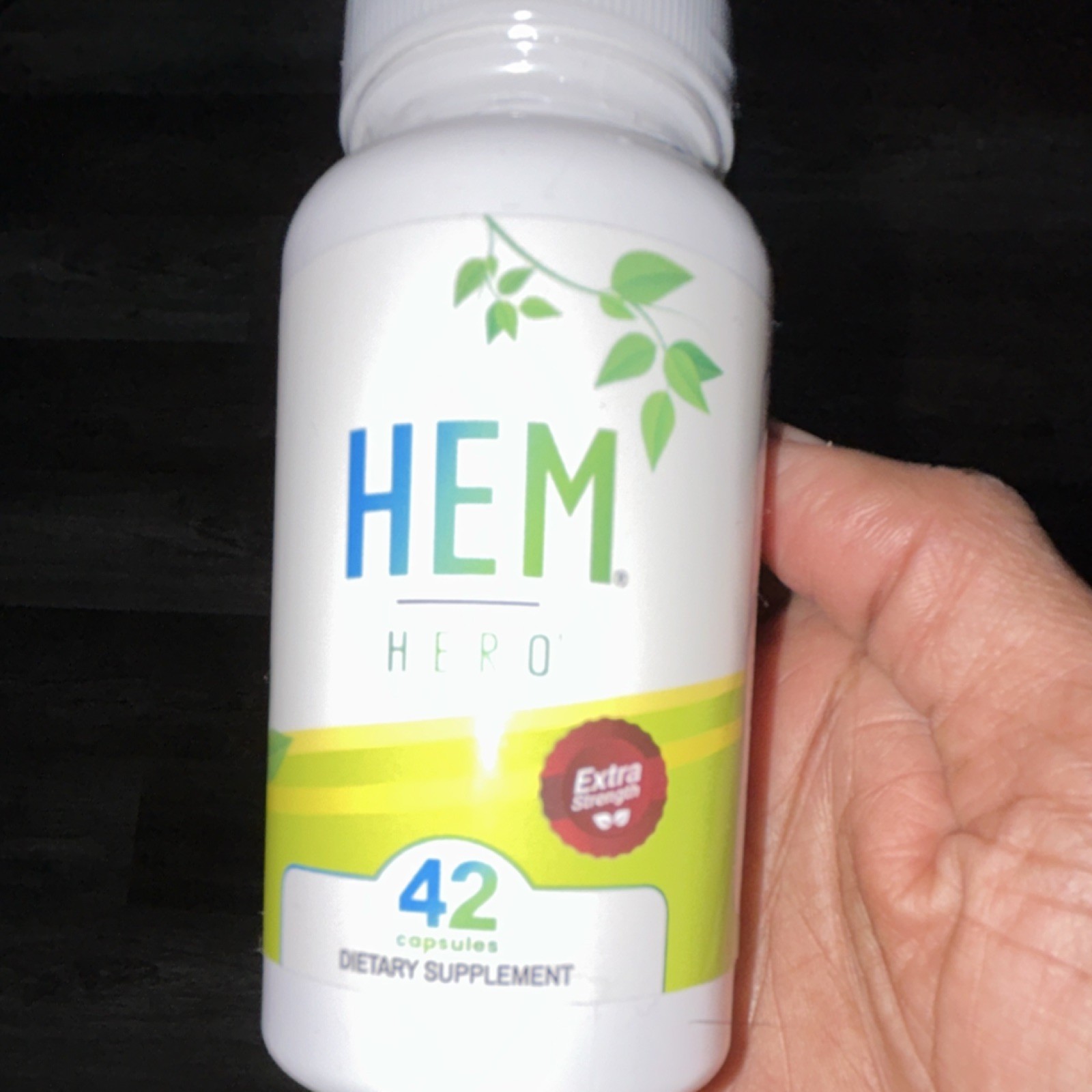 HEM HERO Dietary Supplement 42 Capsules 602mg Diosmin Citrus Hesperidin Chestnut