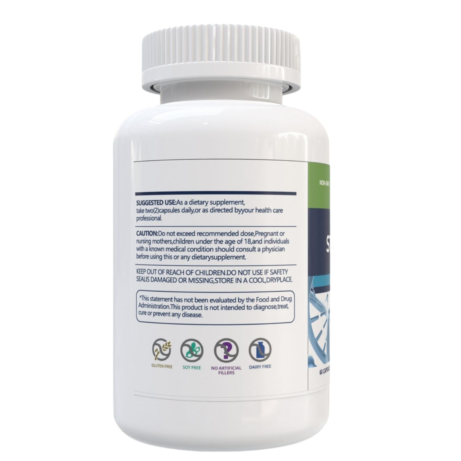 LUVAROBpharma Stem Cell Supplement 60 Capsules Enzyme & Collagen Formula
