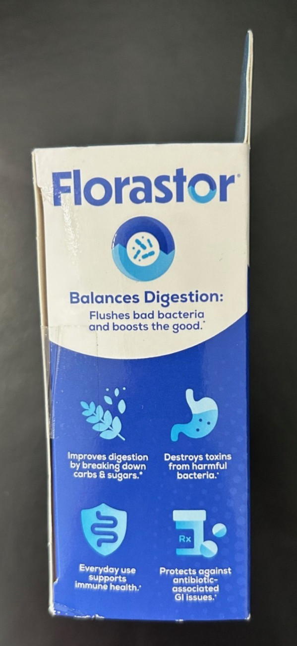 Florastor Dual Action Probiotic Supplement 250 MG Capsules 20 Count 9/26