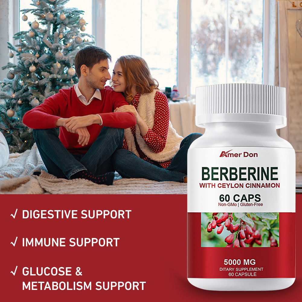 5000MG Berberine-with Ceylon Cinnamon-Healthy Cholesterol,Heart Health&Immune