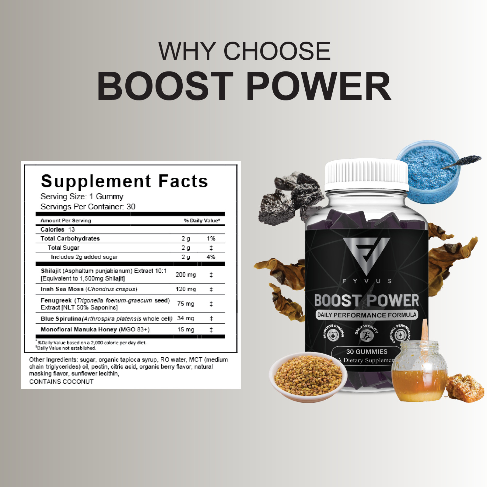 (3 Pack) Boost Power Gummies, Boost Power Male Performance Gummy (90 Gummies)