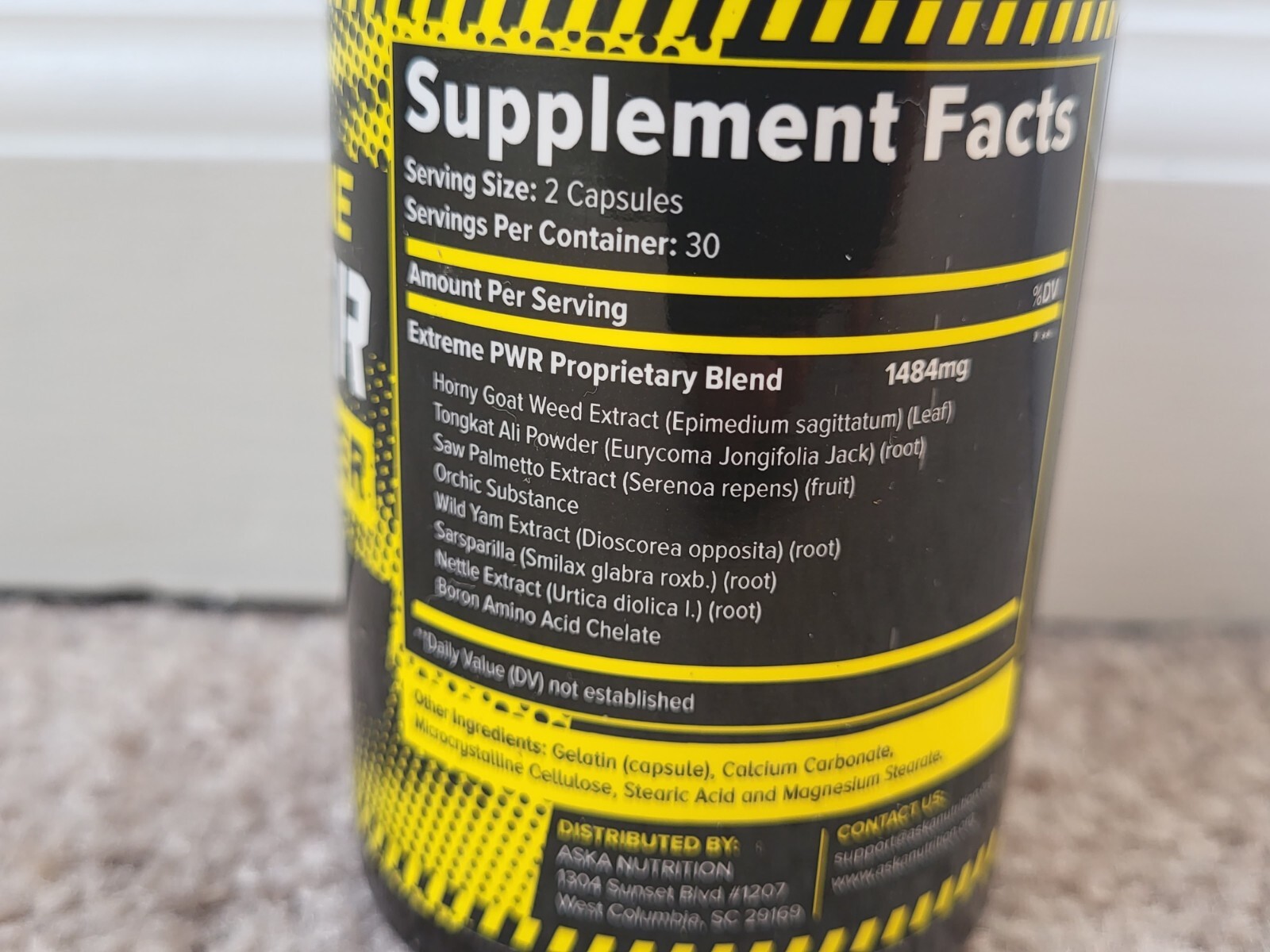 Aska Nutrition Testosterone Booster 60 caps * NEW Sealed Exp 9/2025