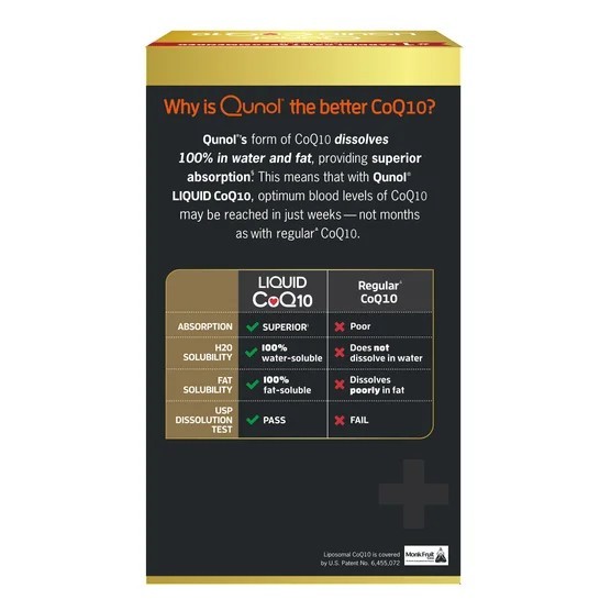 Qunol Liquid CoQ10 100mg 90 Servings 30.4 fl oz Orange Pineapple Flavor EXP:8/27