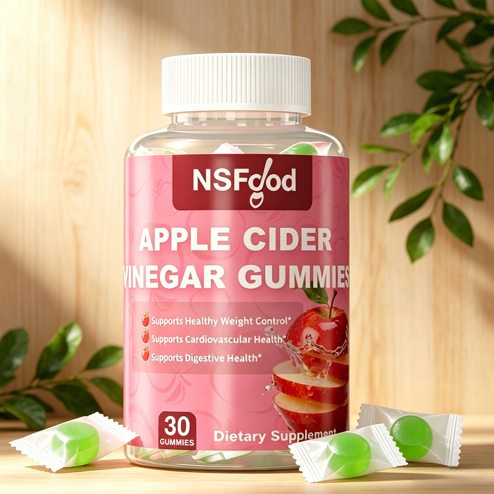 Apple Cider Vinegar ACV Gummies with the Mother Gut Health & Natural Energy Keto