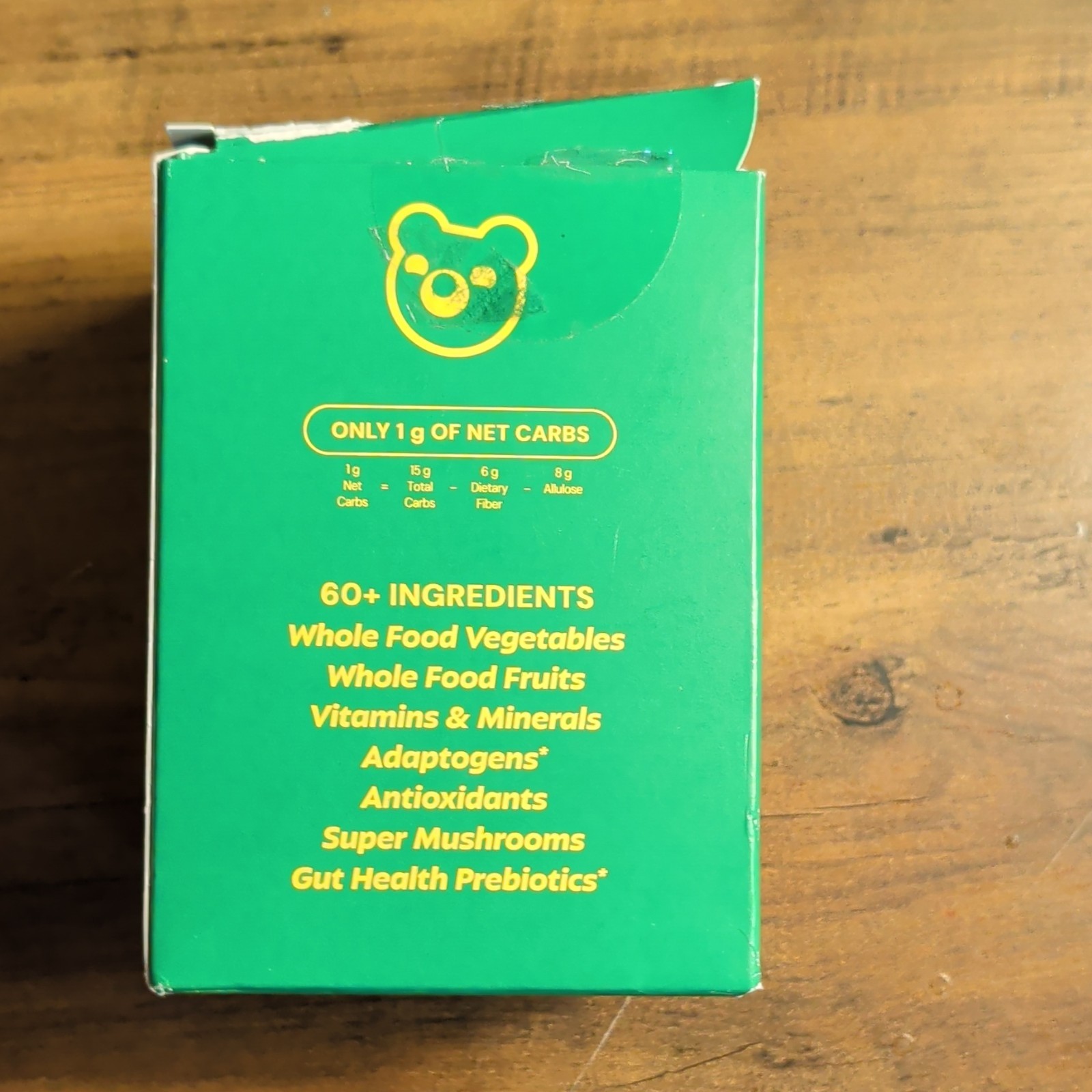 grüns Superfoods Greens Gummies Sugar-Free Vegan Gluten-Free 12 Daily Packs