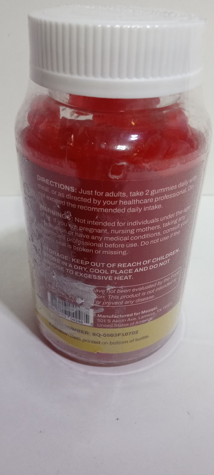 MEZOQAI Cordyceps & Reishi Gummies 60 Ct Stamina Immunity Sports Performance