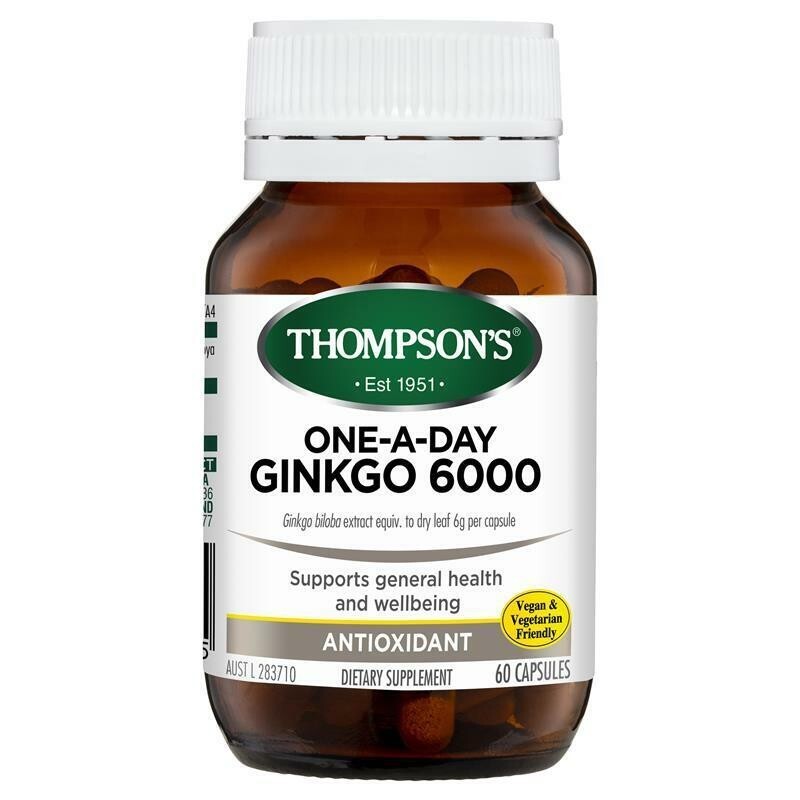 Thompson’s One-A-Day Ginkgo 6000mg 60 Capsules